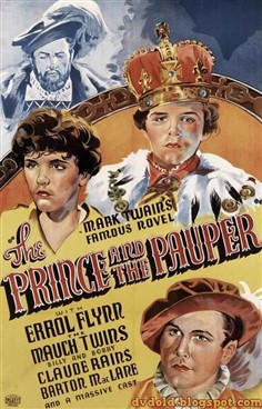 شاهزاده و گدا (ارول فلین،کلود رینز)(دوبله فارسی+اصلی+منو)1937